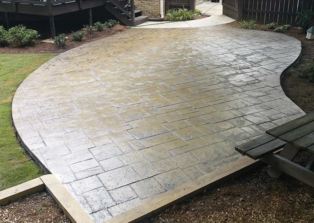 stamp concrete patio