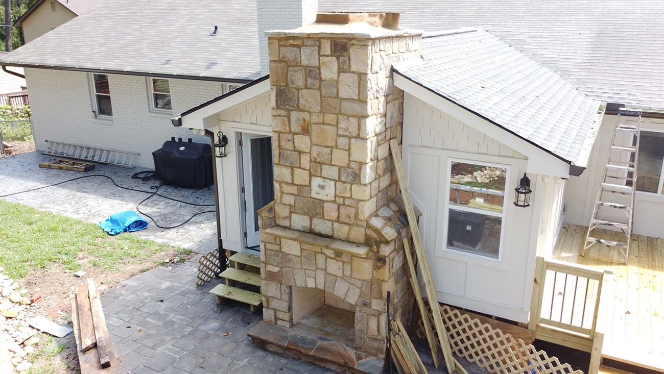 Stone chimney work from CBD